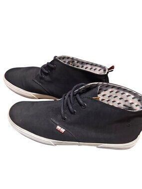 Ben Sherman Size 10.5 Chukka Print Lining Sneakers Stylish Casual Shoes Navy